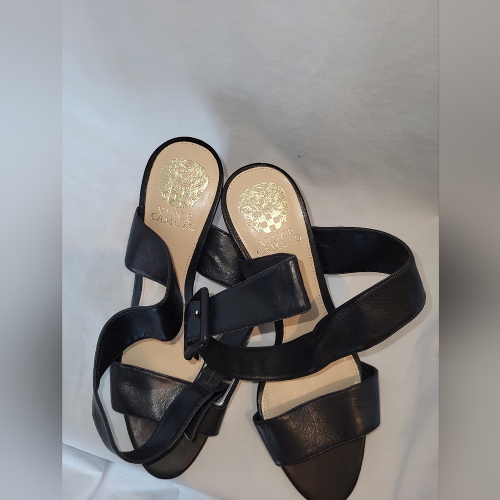 Vince Camuto - Black Ankle strap 3.5in Heels - (9) NEW